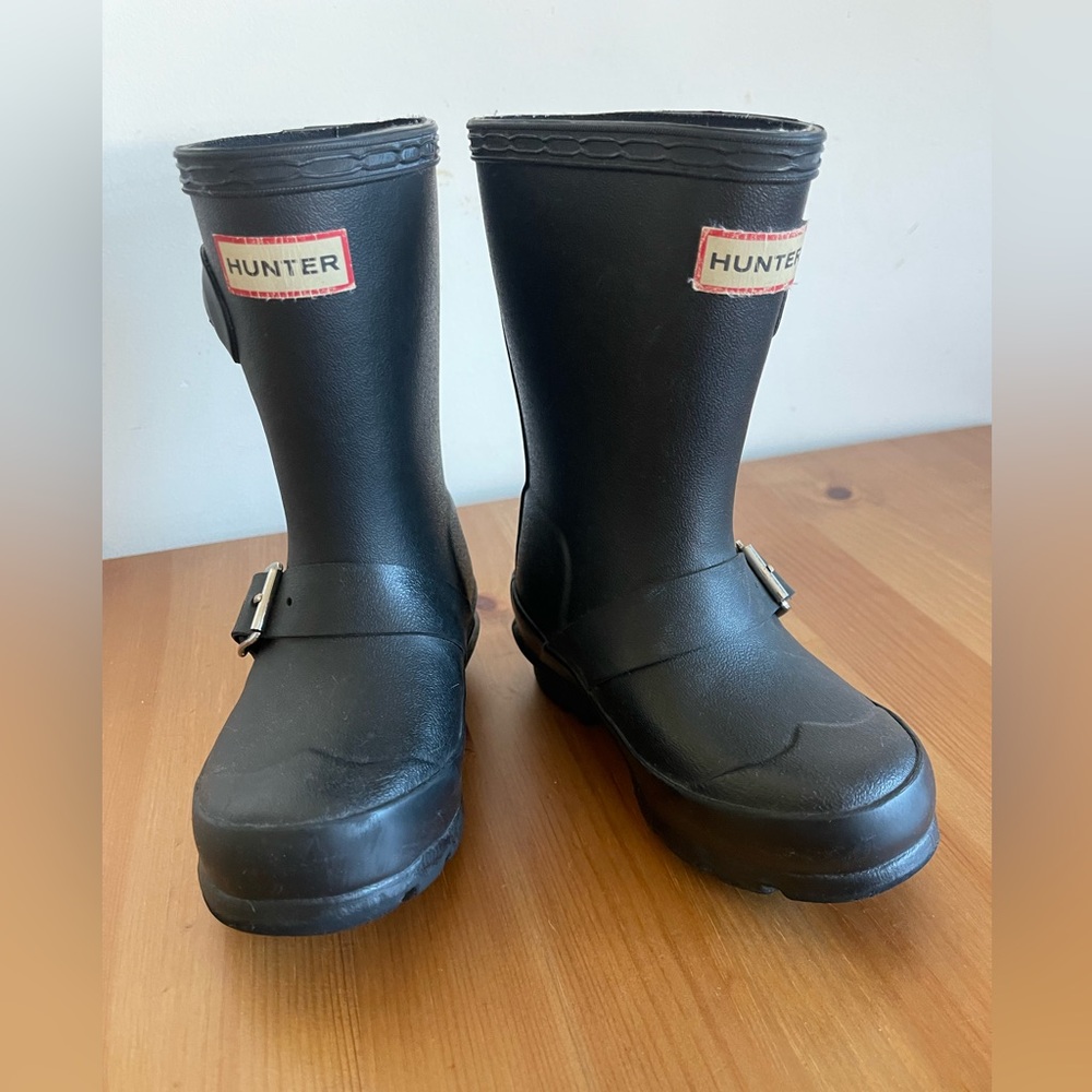 Hunter Kids Classic Black Rain Boots